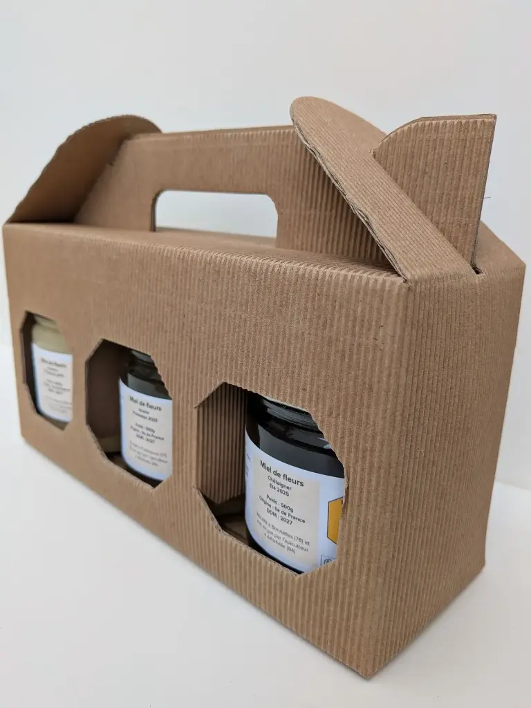 Coffret cadeau, 3 pots 500g